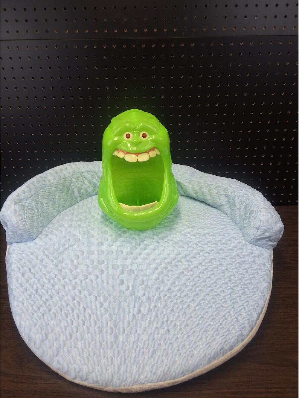 Cozy Light Blue Dog Bed with Raised Edges - Medium
